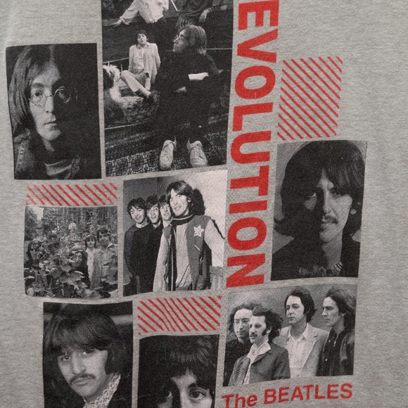 The Beatles Revolution Photo V-Neck Tee - Picture 2 of 4